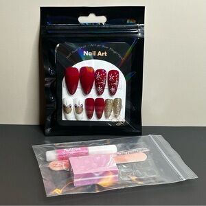 29 Piece Nail Art Set Christmas Winter New Year Theme